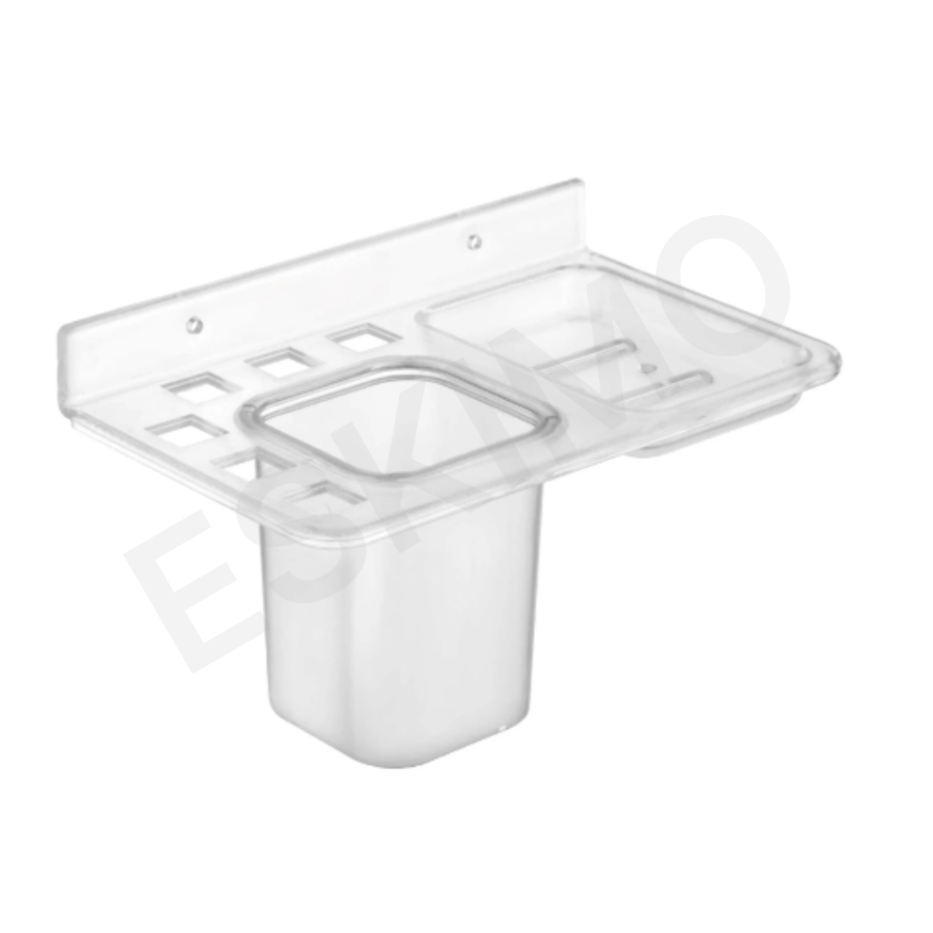 A close-up, angled side view of the Eskimo 3-in-1 multipurpose holder.